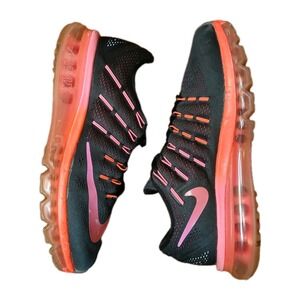 Nike Air Max 2016‎ Black Pink Running Sneakers Shoes Style 806772-006 #1334